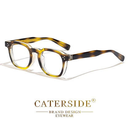 Square Flat Light Specs Men - Minimalist TR Frame Magnifiers