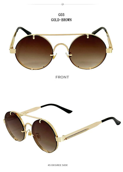 Oval Steampunk Sunglasses