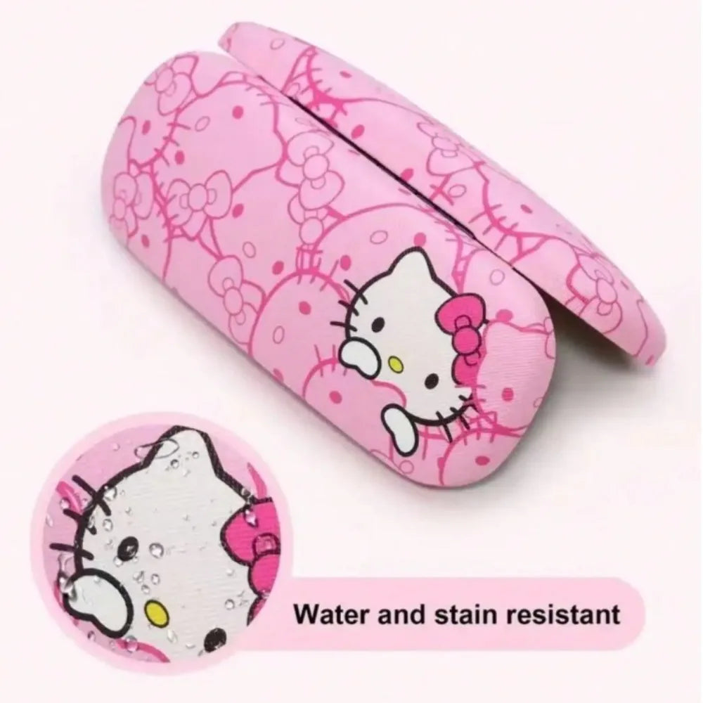 Cute Character Glasses Case & Cleaning Cloth Set