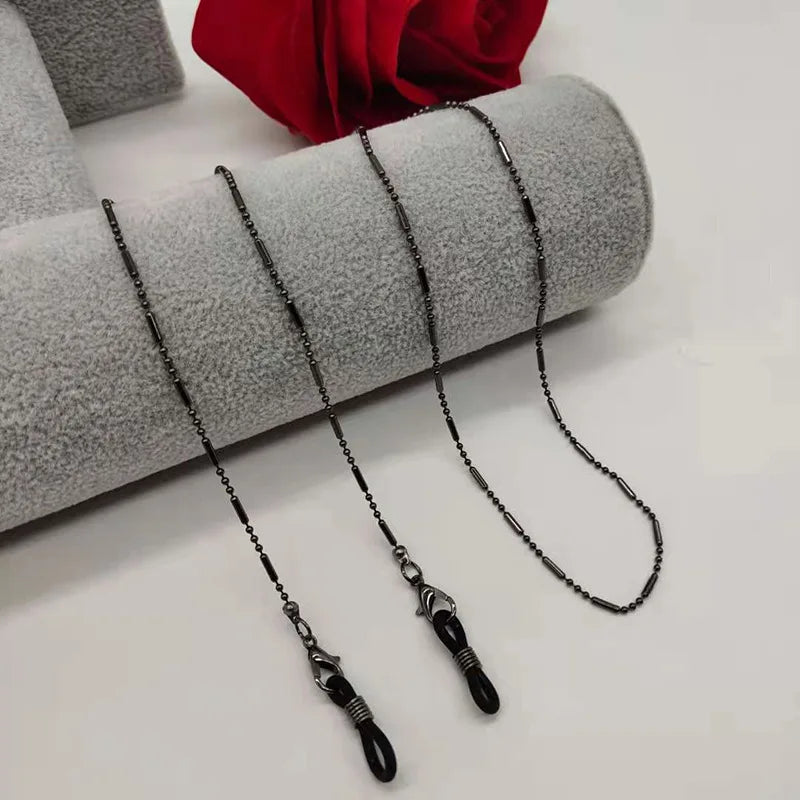 Pearl Mask Love Heart Glasses Chain