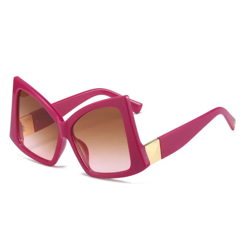 Oversized Bow Sunglasses - Zebra Print Fashion Shades