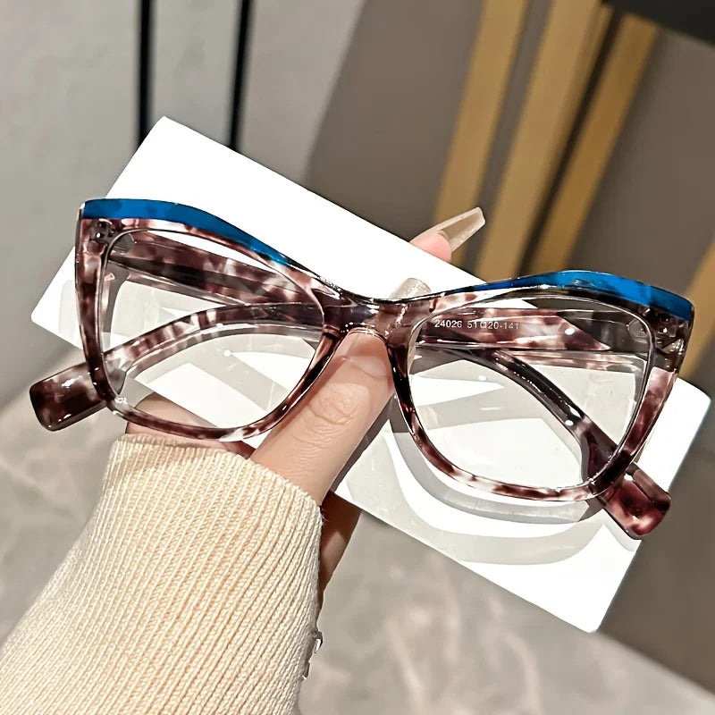 Cat Eye Tortoiseshell Specs - Blue Light Blocking Magnifiers