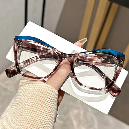 Cat Eye Tortoiseshell Specs - Blue Light Blocking Magnifiers