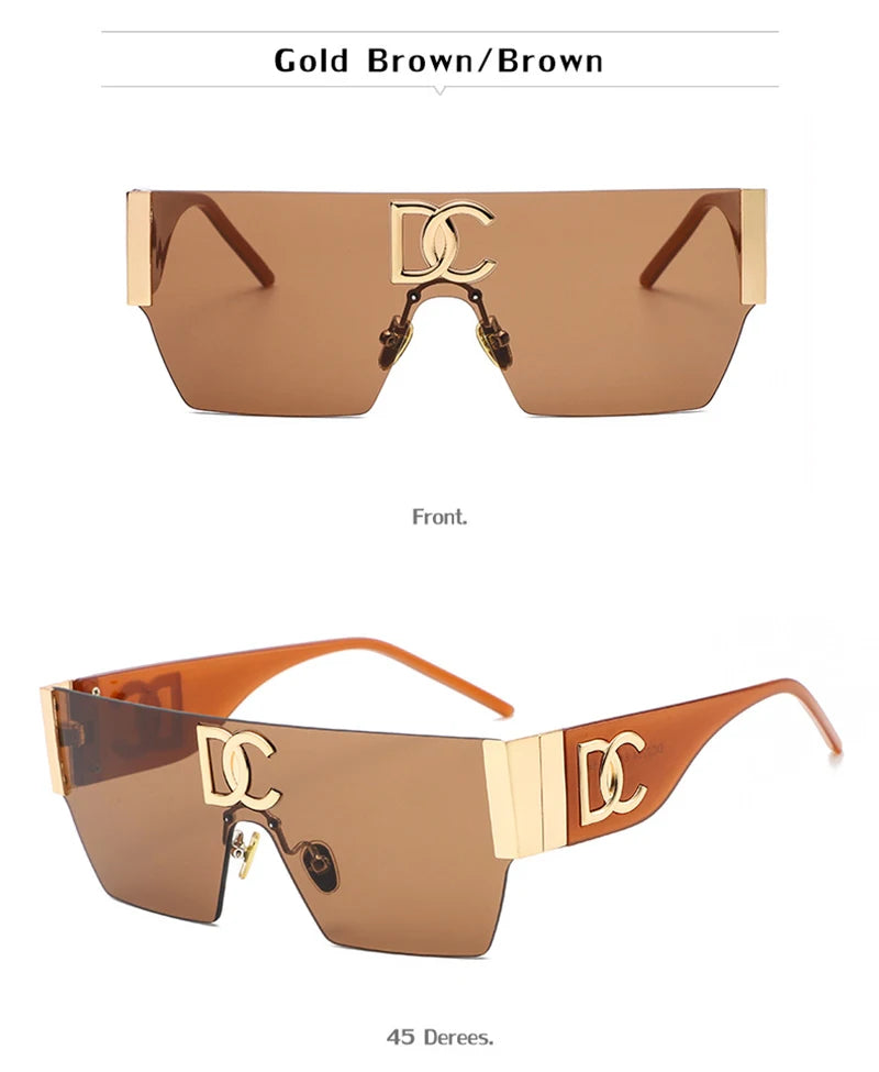 Luxury Square Rimless Shades
