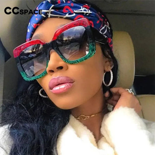 Retro Oversized Square Sunglasses for Women – UV400 Big Frame Fashion Eyewear in Trending Styles