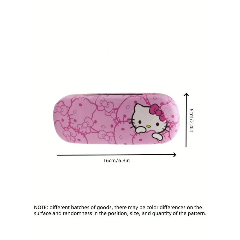 Cute Character Glasses Case & Cleaning Cloth Set