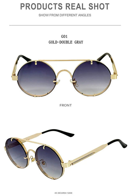 Oval Steampunk Sunglasses
