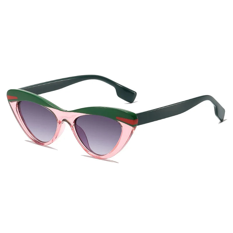 Vintage Cat Eye Sunglasses for Women – UV400 Gradient Mirror Lenses in 5 Trendy Colors
