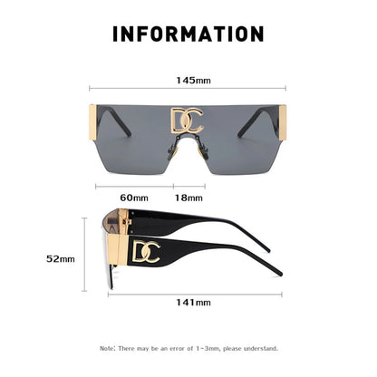 Luxury Square Rimless Shades