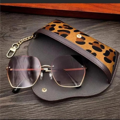 Leopard Print Eyewear Pouch