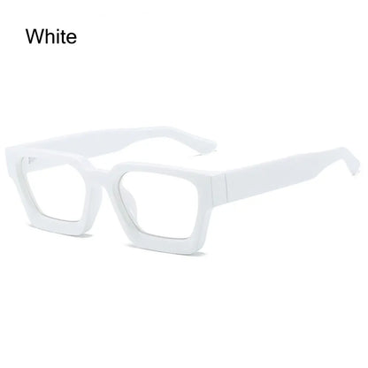 Big Square Anti Blue Light Matte Black Glasses