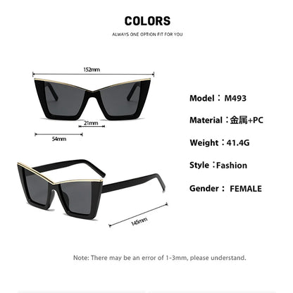 Cat Eye Sunglasses for Women - Designer Retro UV400 Protection