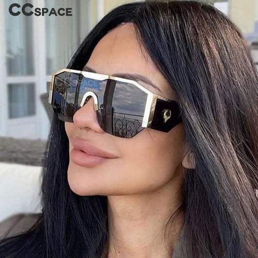 Oversized Rectangle Luxury Shades - Designer Sunglasses