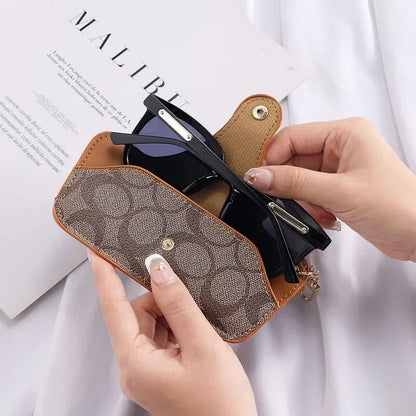 Portable Soft Glasses Case with Keychain