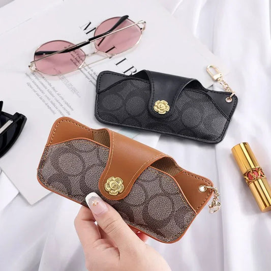 Portable Soft Glasses Case with Keychain