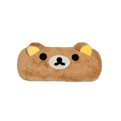 Bear Plush Glasses Case – Cute Cartoon Anime Eyewear Organizer Box for Sunglasses & Frames