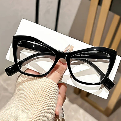 Cat Eye Tortoiseshell Specs - Blue Light Blocking Magnifiers