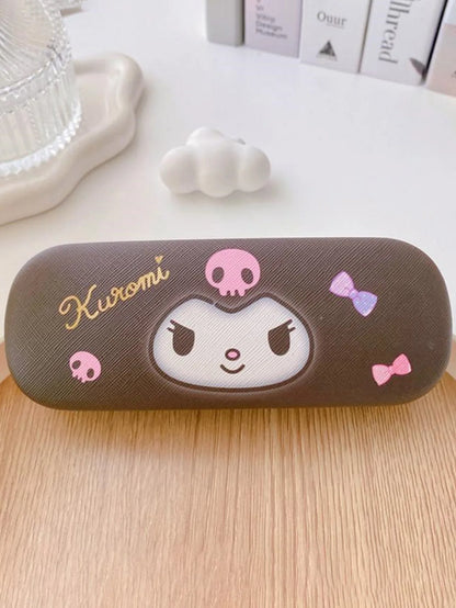 Cute Character Glasses Case & Cleaning Cloth Set