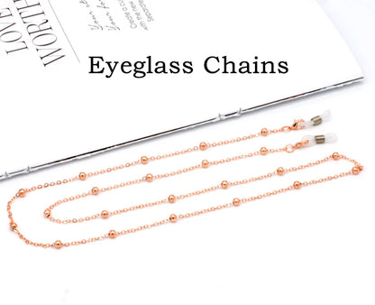 Fashion Metal Beaded Eyeglass Chain