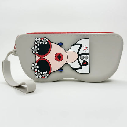 Reading Glasses Case Portable Eyewear Pouch Sunglasses Holder Decorative Silicone Eyeglasses Bag For Daily Outdoor Travel
