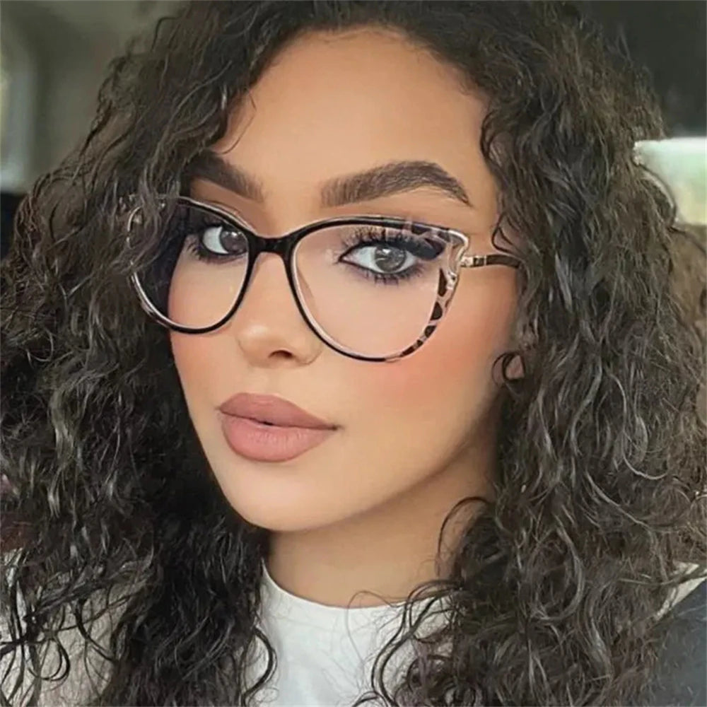 YINSQER Cat Eye Flat Top Glasses Blue Light Blocking TR90 Popular Frame Women's New Hot Sale Of The Season Fashionable