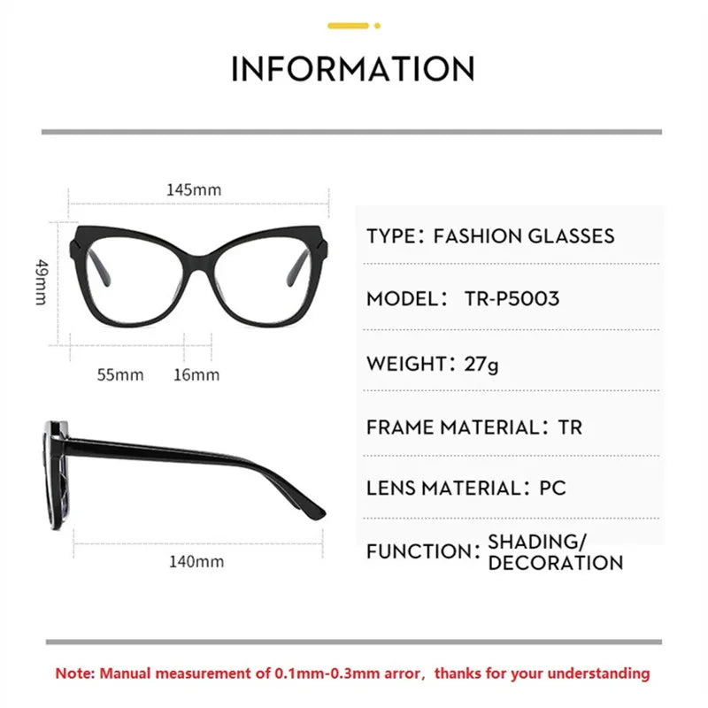 Chic Women's Cat Eye Anti-Blue Light Blockers