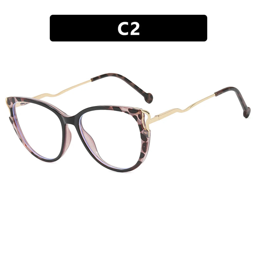 YINSQER Cat Eye Flat Top Glasses Blue Light Blocking TR90 Popular Frame Women's New Hot Sale Of The Season Fashionable