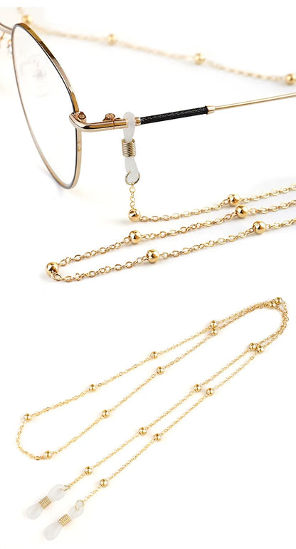 Fashion Metal Beaded Eyeglass Chain