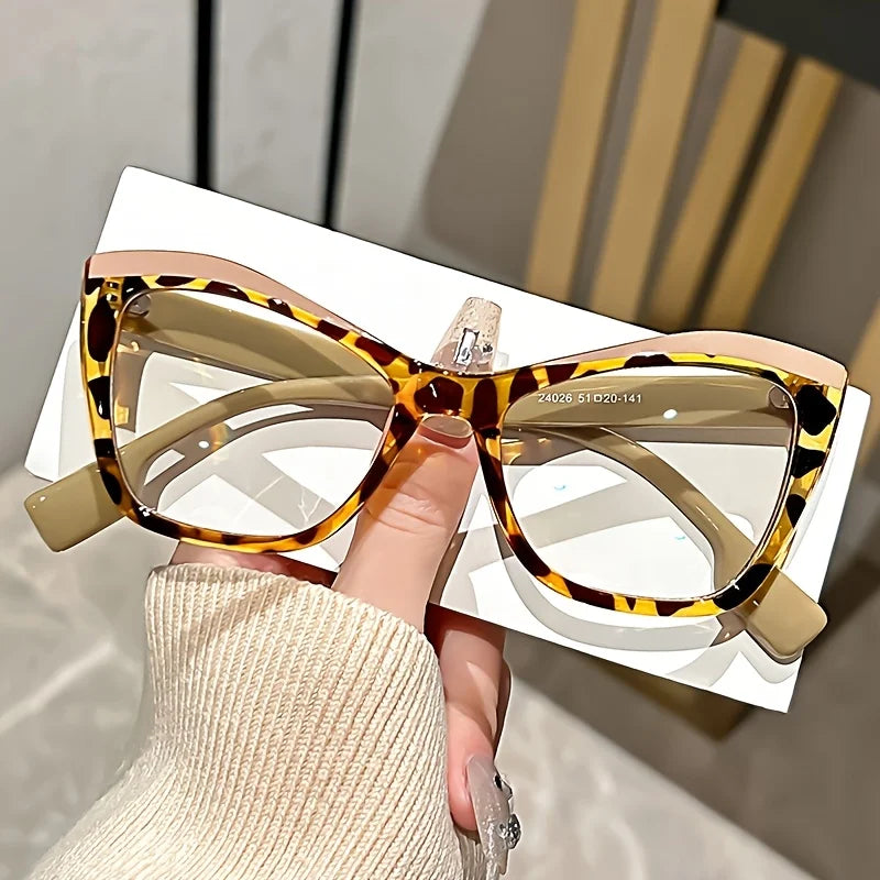 Cat Eye Tortoiseshell Specs - Blue Light Blocking Magnifiers