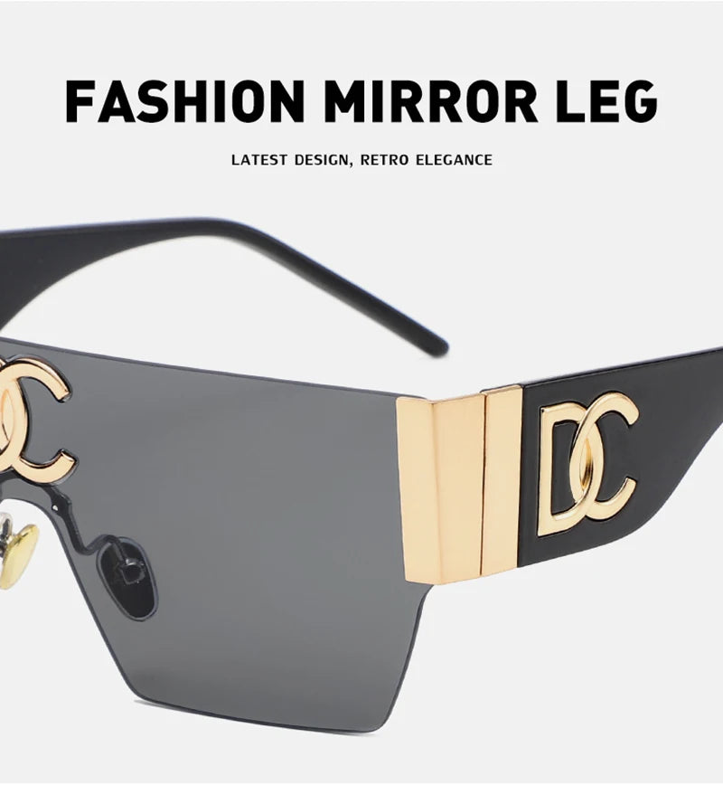Luxury Square Rimless Shades