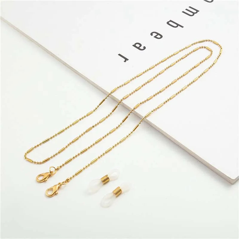 Pearl Beaded Anti-Falling Metal Eyeglass Chain