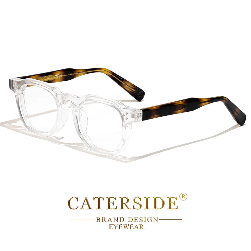 Square Flat Light Specs Men - Minimalist TR Frame Magnifiers