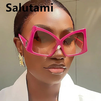 Oversized Bow Sunglasses - Zebra Print Fashion Shades