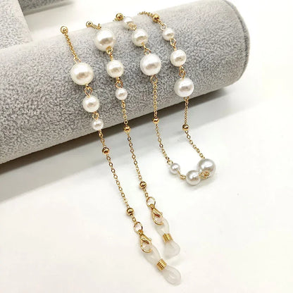 Pearl Beaded Sunglass Chain & Eyeglass Holder Strap — Women's Necklace Lanyard