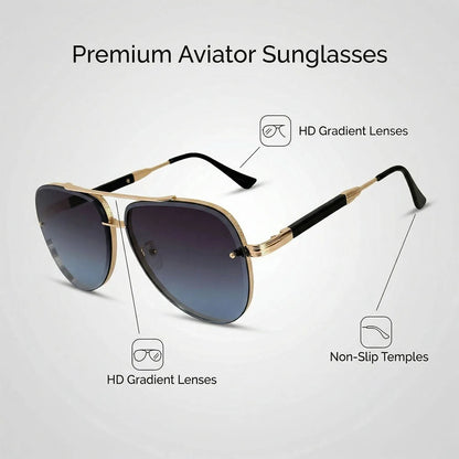 Oval Vintage UV400 Sunglasses - Unisex Metal Frame, 5 Lens Colors