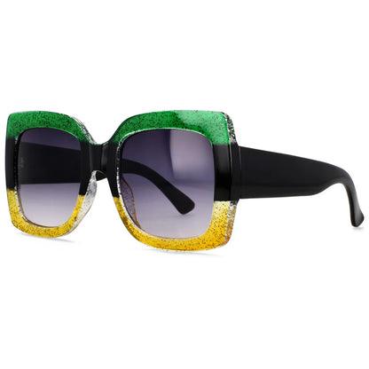 Retro Oversized Square Sunglasses for Women – UV400 Big Frame Fashion Eyewear in Trending Styles