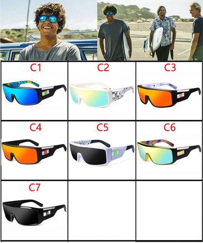 Cycling Sunglasses Men - Large Frame Sports Shades UV400