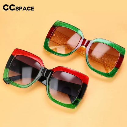 Retro Oversized Square Sunglasses for Women – UV400 Big Frame Fashion Eyewear in Trending Styles