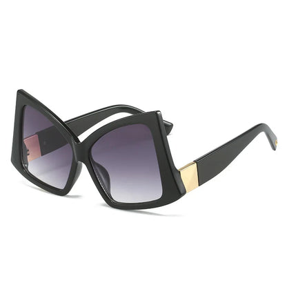Oversized Bow Sunglasses - Zebra Print Fashion Shades