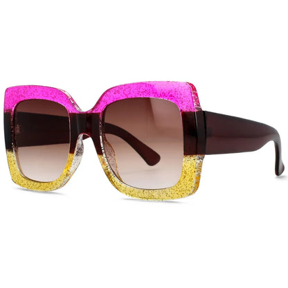 Retro Oversized Square Sunglasses for Women – UV400 Big Frame Fashion Eyewear in Trending Styles