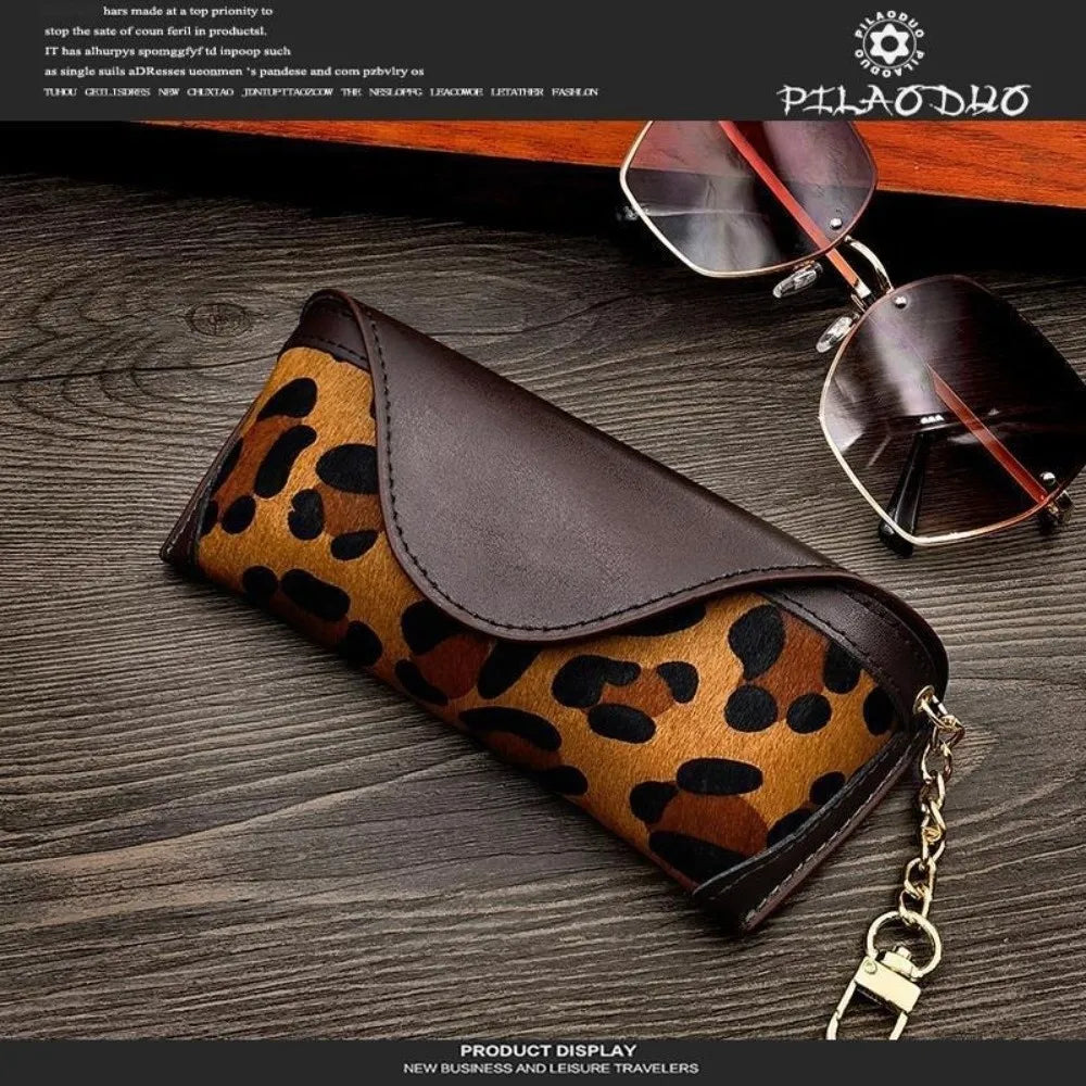 Leopard Print Eyewear Pouch