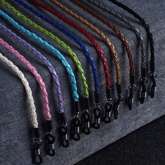 Thick Twist Sunglasses Leather Rope Chain