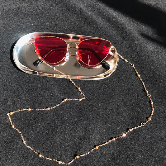 Fashion Metal Beaded Eyeglass Chain