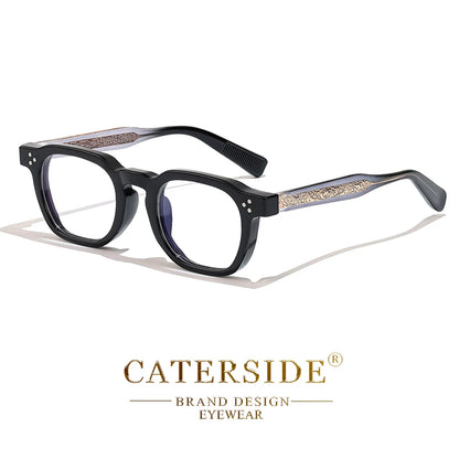 Square Flat Light Specs Men - Minimalist TR Frame Magnifiers