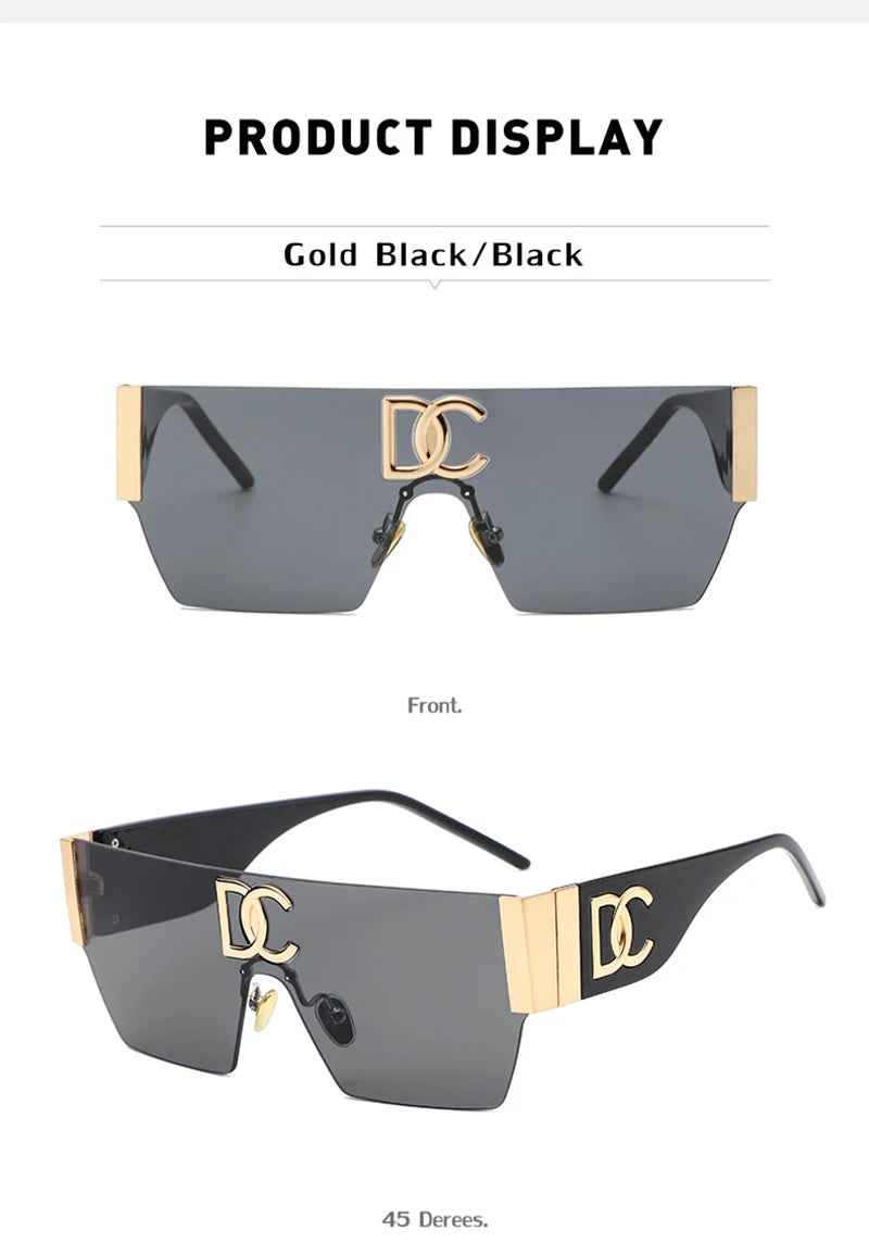 Luxury Square Rimless Shades