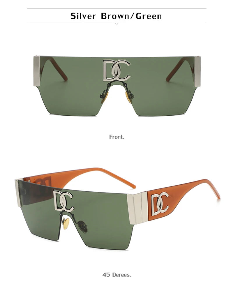 Luxury Square Rimless Shades