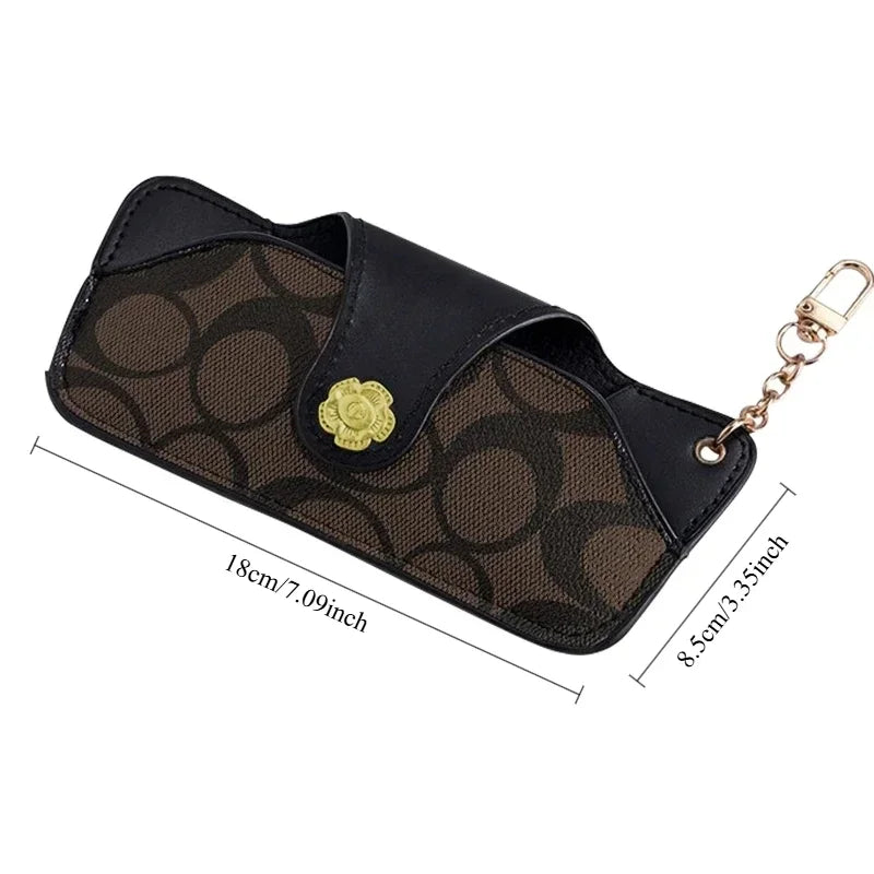 Portable Soft Glasses Case with Keychain
