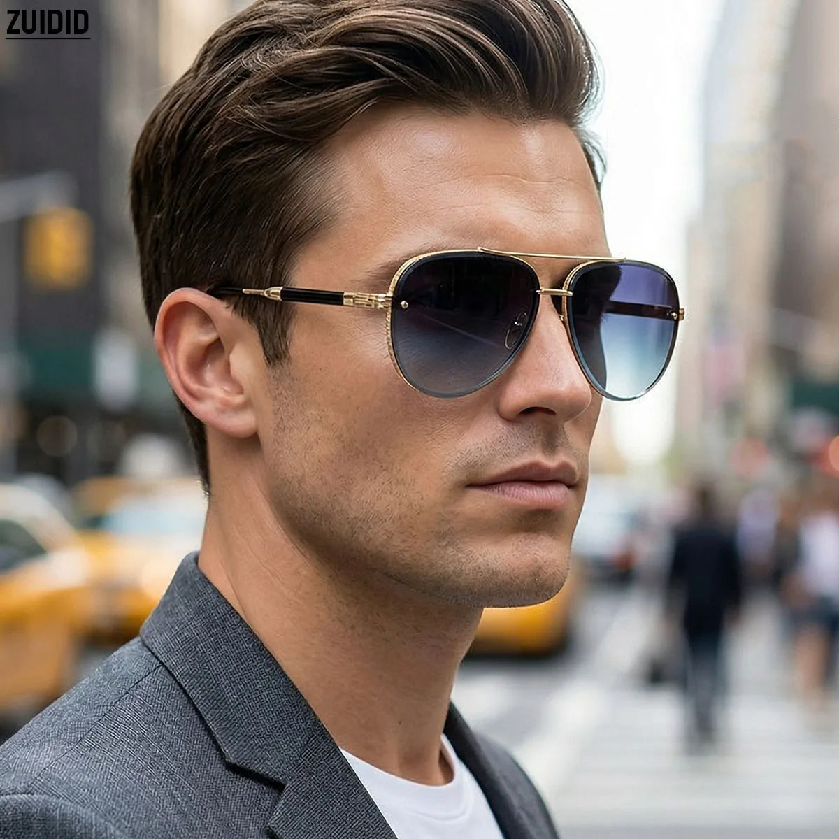 Oval Vintage UV400 Sunglasses - Unisex Metal Frame, 5 Lens Colors