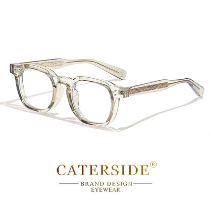Square Flat Light Specs Men - Minimalist TR Frame Magnifiers