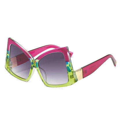 Oversized Bow Sunglasses - Zebra Print Fashion Shades